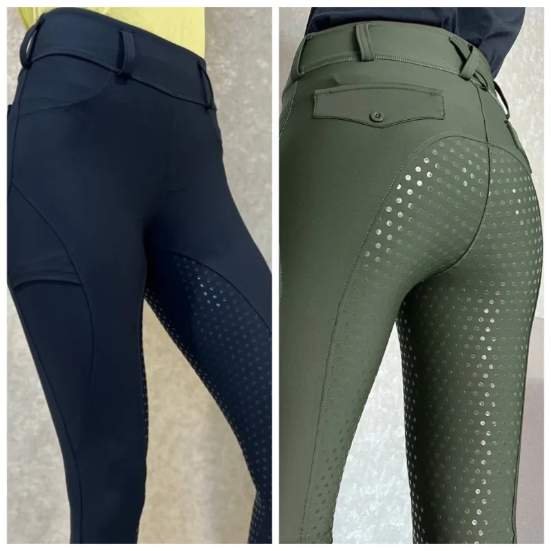 

Full-seat Silicone Equestrian Pants Anti-pilling Outdoor Riding Leggings Women's Leggings Equestrian Clothes