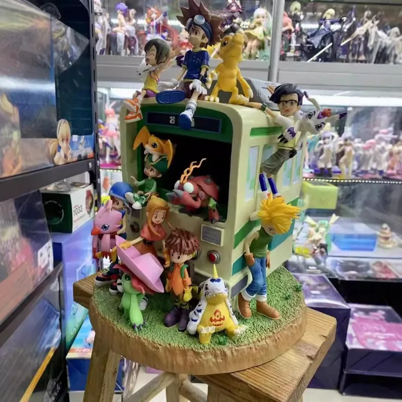 34cm Digimon Adventure "First Memories" Garage Kit (GK) Family Set - Taichi Yagami & Yamato Ishida Boxed Anime Figurine Ornament