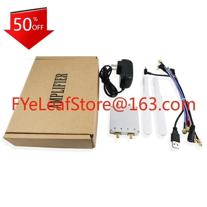 

For UAV Dual Antenna Wireless Repeater WiFi Signal Booster 5.8/2.4Ghz Dual Band Signal Amplifier
