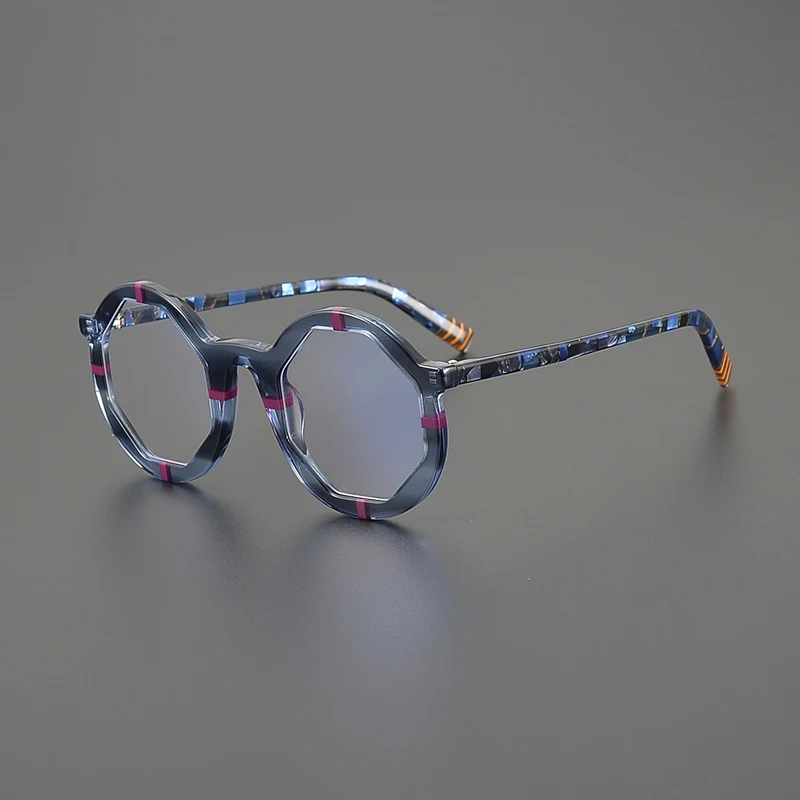 Dopamine Acetate Glasses Frame for Women Myopia Reading Eyeglasses Fashion Street Photography Men Optical Prescription Eyewear