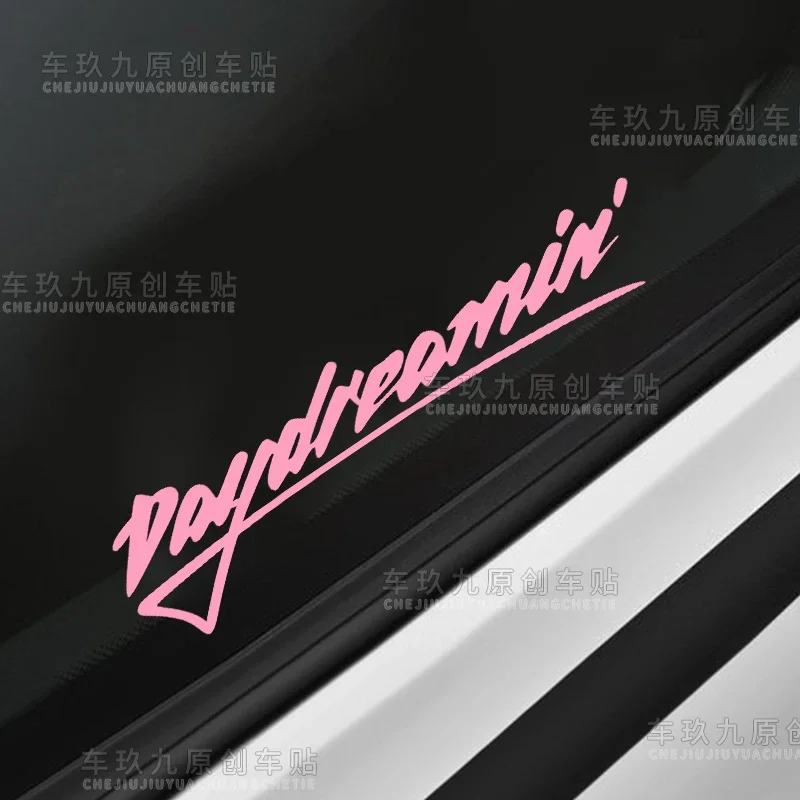 Daydreaming Car Stickers Funny Auto Body Styling Windshield Windows Decor Personalized Motorcycle Helmet Vinyl Decals Universal