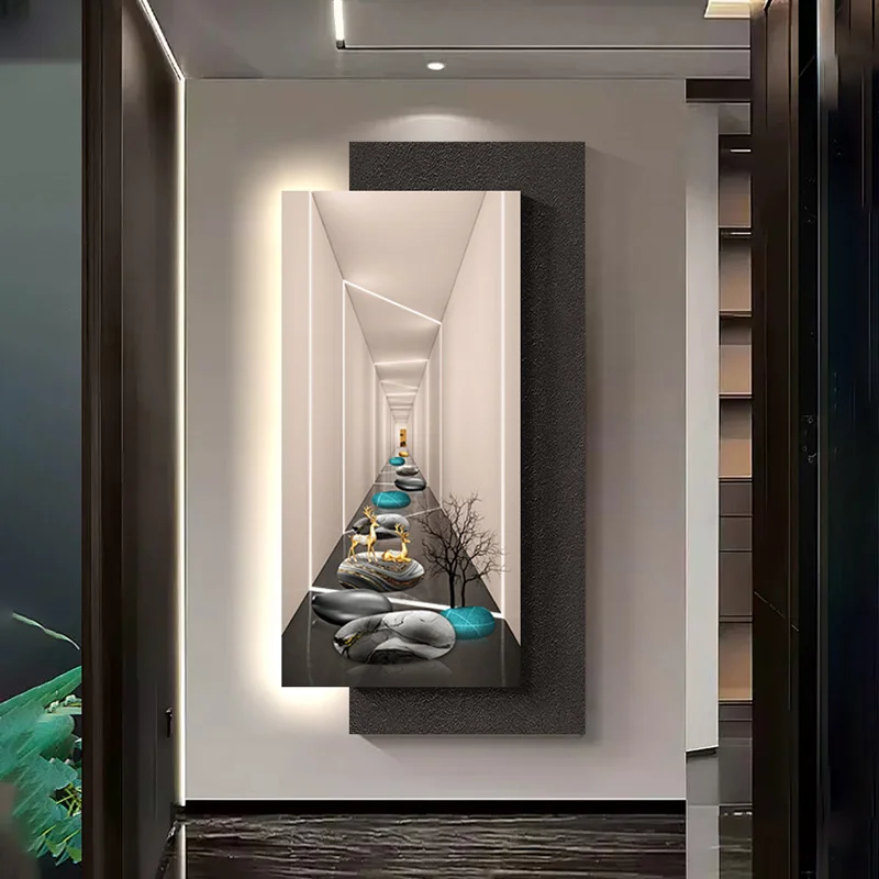 

High-end entrance LED wall lamp, luxurious and simple corridor wall lamp at the end of the passage, modern background wall