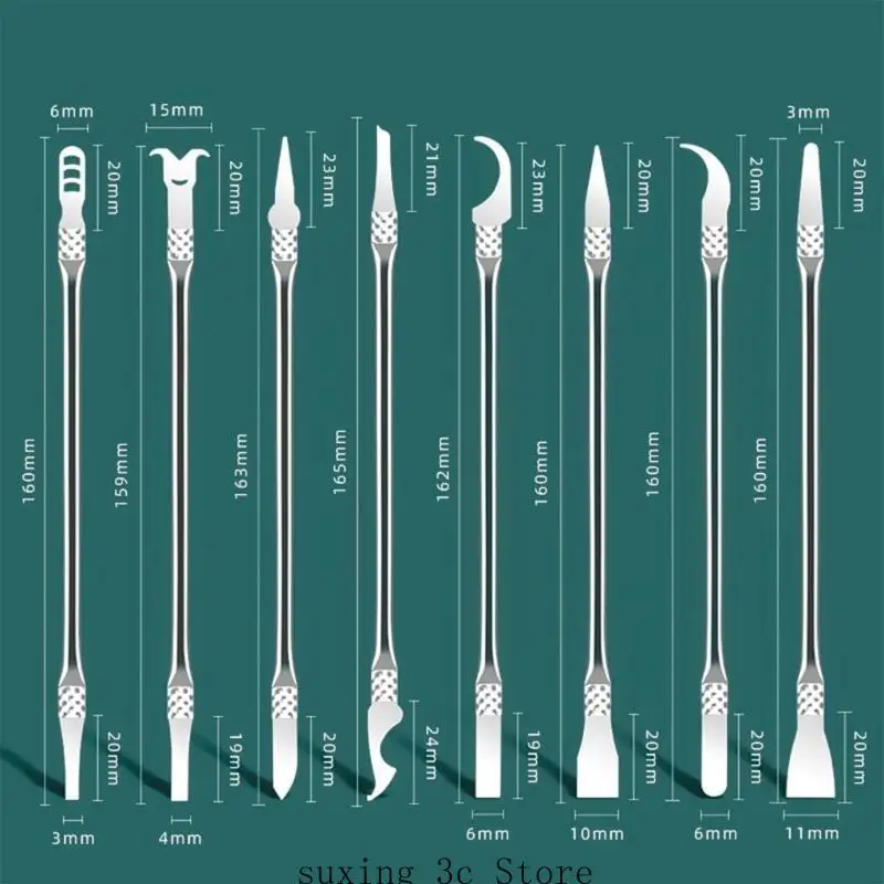 E8BE 8PICES OUVRIR TOL TOL MINE RÉPARATION BLADEE MINDE POUR LE RÉPOSABLE GLUES CPU