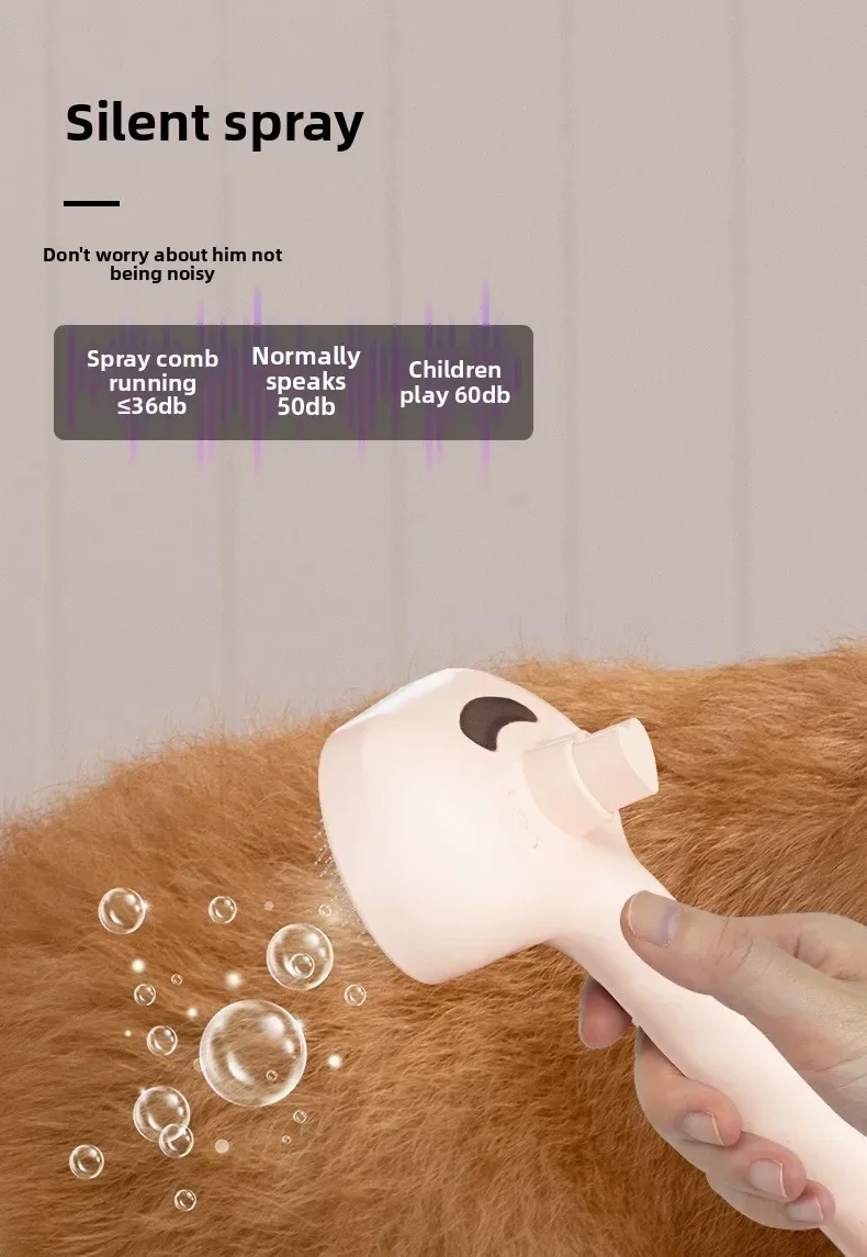 Pet Clean Steam Spray Dog Grooming Brush Unique Steam Brush For Dogs Luxury Grooming Brush Dog Steam Brush C