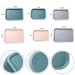 Silicone Plastic Flat Tray 105g/186g/320g Square Anti-slip Twistable Stand Mobile Holder Bathroom Soap Tray Table Decoration