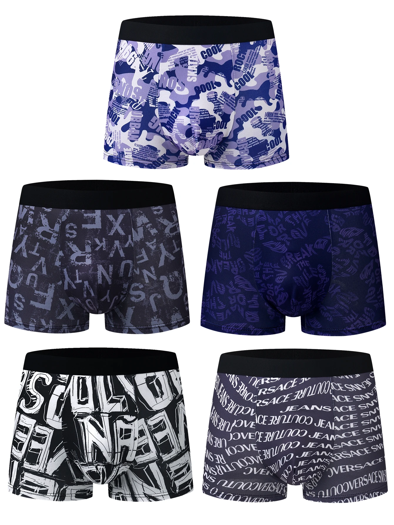 10-Pack Men's Fashion Print Bo - Multi Pack Underwear ulasan dan harga
