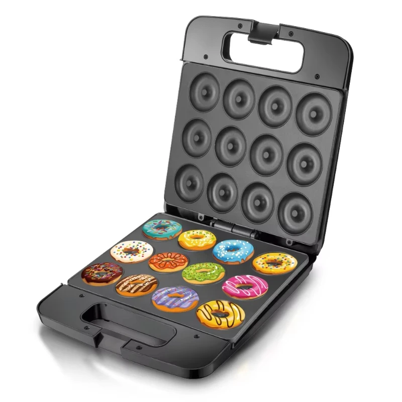 

Donut Maker Easy Portable Manual Waffle Maker Home Appliances
