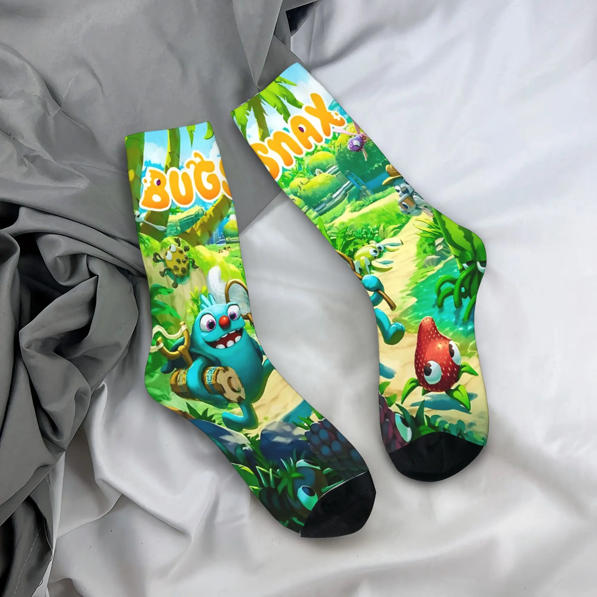 الرجال الجوارب Bugsnax بلدي الغناء وحوش جوارب الخريف العصرية تنفس الجوارب نمط الرياضة في الهواء الطلق عدم الانزلاق الجوارب