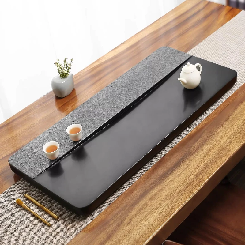 Modern Tea Tray Natural Stone Original Nordic Vintage Gongfu Tea Tray Chinese Supplies Marble bandeja madera Rectangular Tray