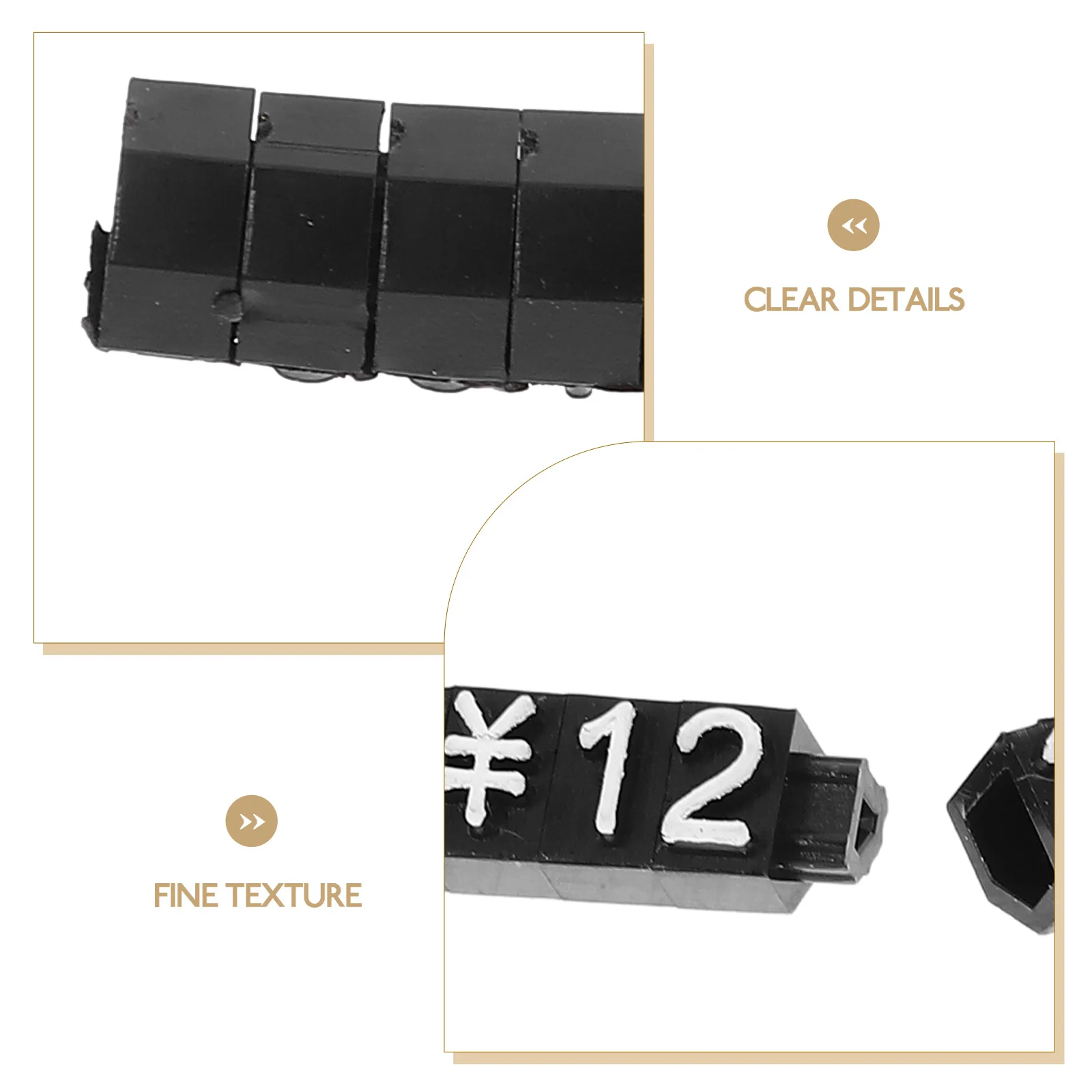 

10 set Price Tag Display Cube Clear Plastic Adjustable For Jewelry Clothes Crafts Retail Counter Price Label Block Jewelry Tags