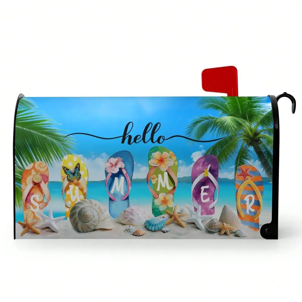 Spring Colorful Daisy Mailbox Covers Magnetic 21x18 Inch Flowers Mailbox Cover Seasonal Floral Letter Post Box Wraps Standard S