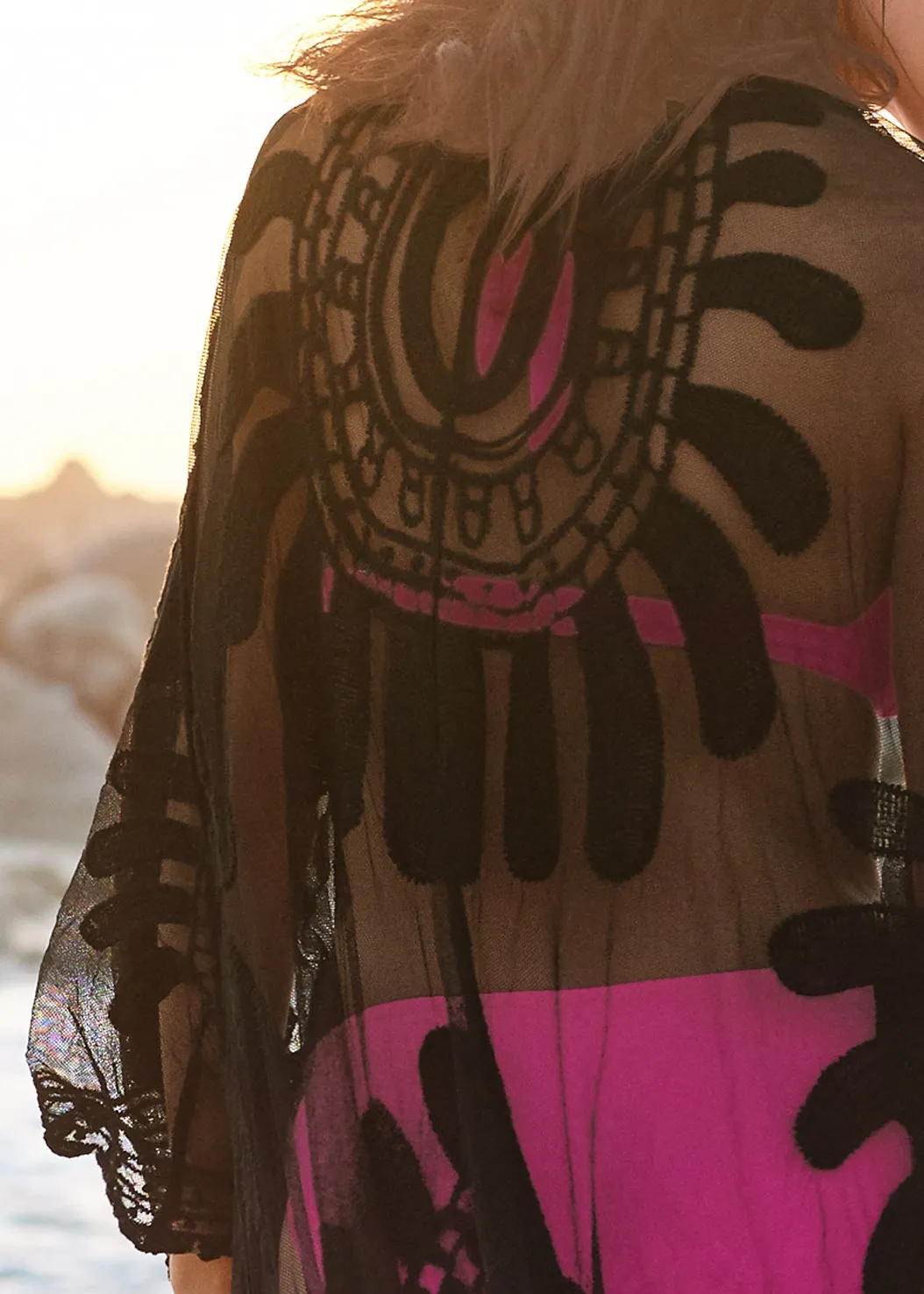 ビーチ用ロングカーディガン,カバーアップ,f4840