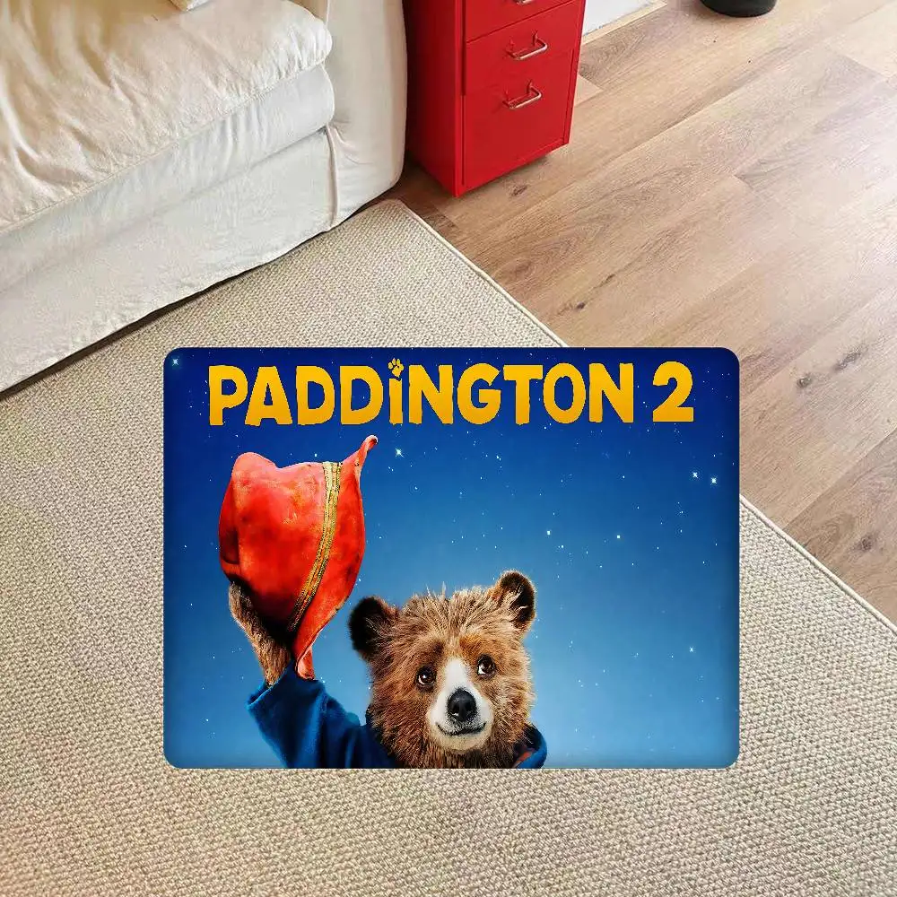 فيلم P-Paddington Bear مدخل باب حصيرة الشمال نمط المنزل ممسحة الحمام المرحاض الحصير غرفة نوم فندق ديكور حصيرة