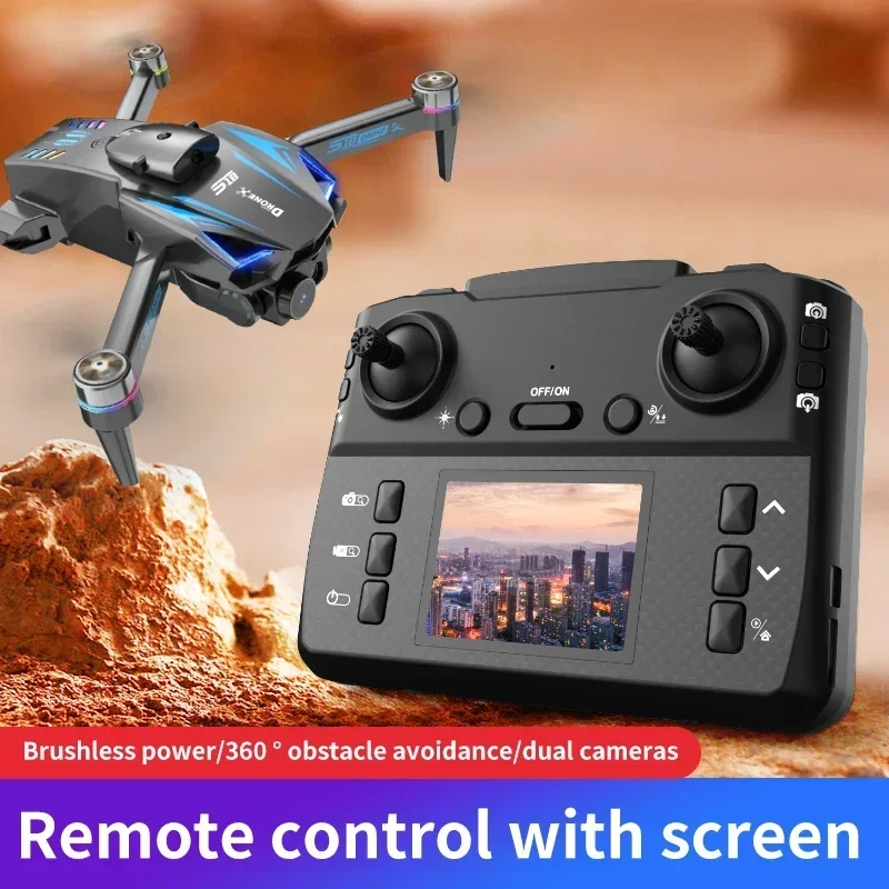 S18 Brushless Screen Remote Control Drone Obstacle Avoidance Optical Flow Positioning Aerial Photography RC Quadcopter Dron Toy