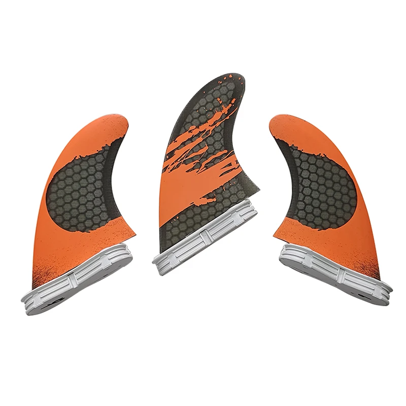 UPSURF FCS 2 Large Fin Thruster 3 Pcs/set Fins Honeycomb Fiberglass G7 Good Performance Surfboard Fin Surf Board Accessories