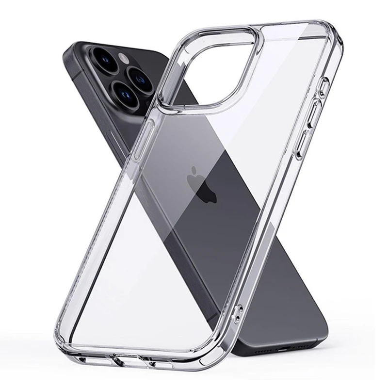 Soft Silicone Clear Phone Case For iPhone 13 11 14 15 Pro Max 12 Mini Back Case for IPhone X XS Max XR 8 7 6 Plus Back Cover