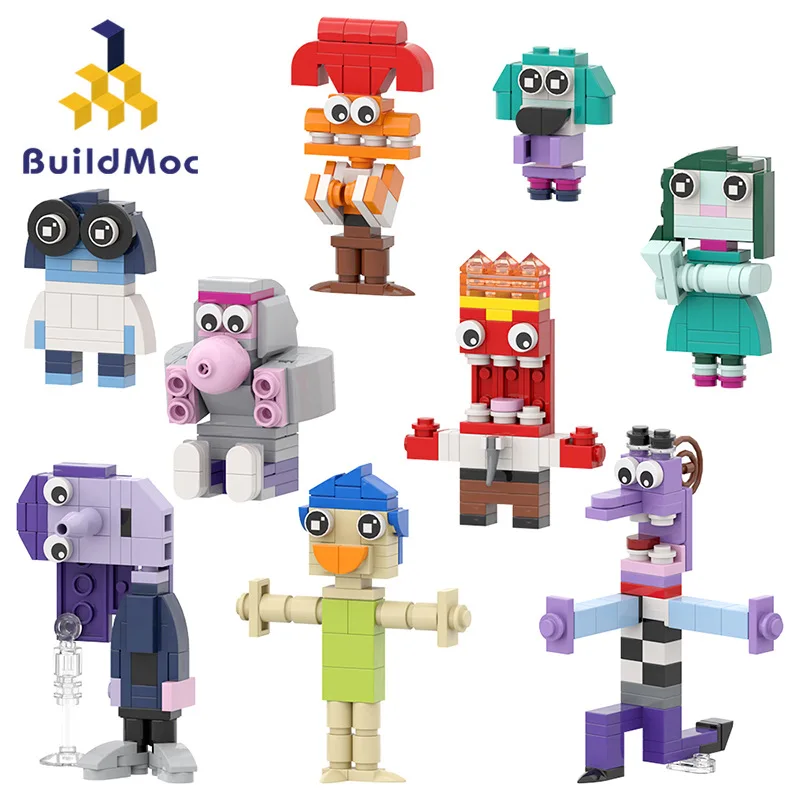 

9 In1 Inside And Out 2 Building Blocks Set Anime Action Figures Model Toys Incredible Gift for Fans Adult Kid Birthday Xmas Gift