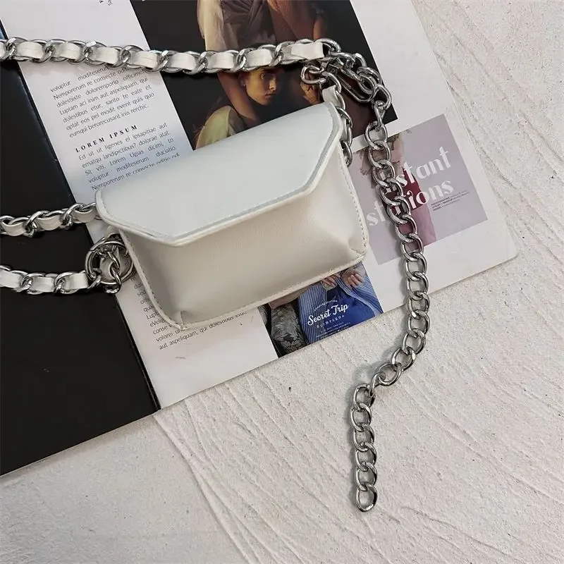 Miyagawa elegancki pasek akcesoria do toreb damski łańcuszek na talię plecaki koreański styl Mini skóra pikantna dziewczęca torba Y2k