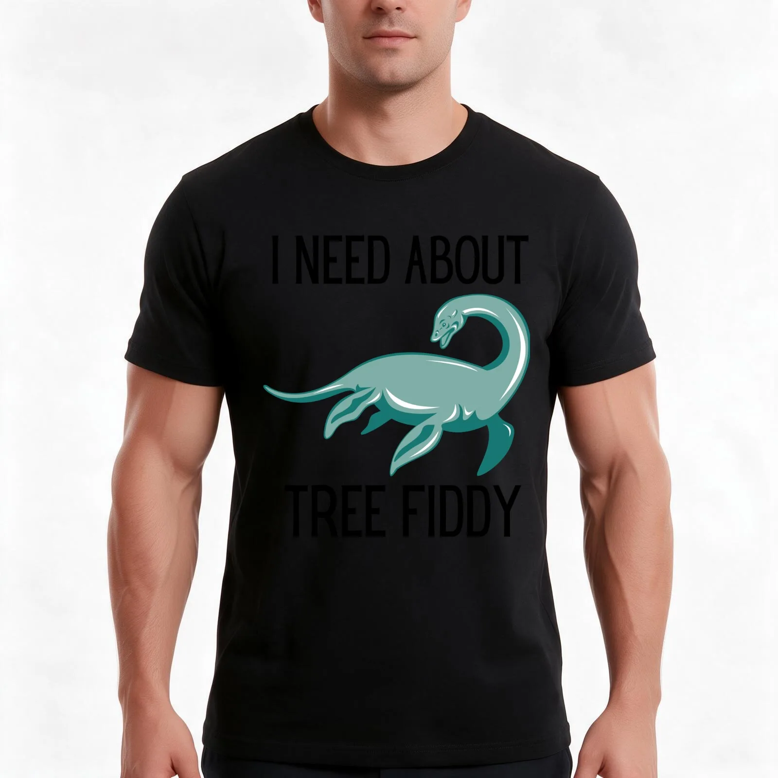 I NEED ABOUT TREE FIDDY T-Shirt Summer Casual Cotton Tee Oversized Streetwear Tops Vintage Graphic Print Unisex Men Women