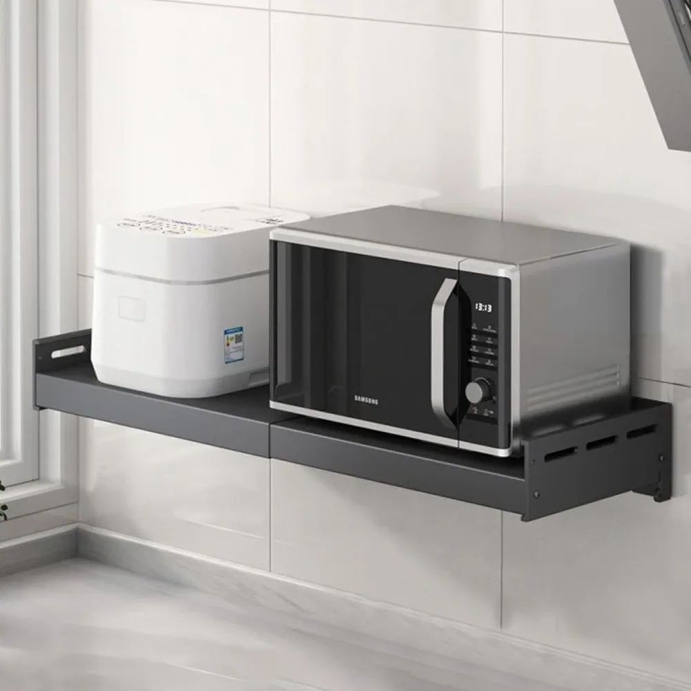 

Adjustable Stainless Steel Wall Mounted Rack for Commercial and Kitchen Use, Versatile Countertop Organizer for Seasonings and M