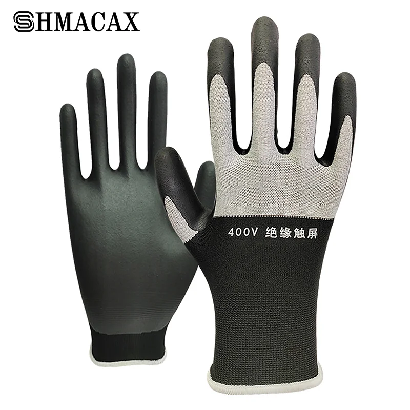 

Electrician Insulating Gloves Withstanding Voltage 400V Rubber Touch Screen Insulation Glove Industrial