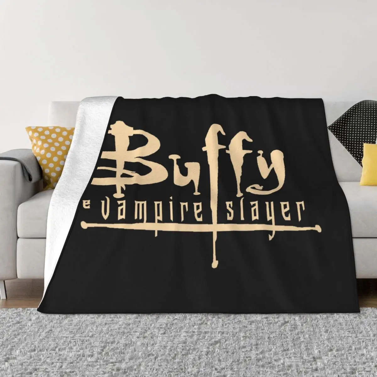 Buffy The Vampire Slayer Blankets Warm Flannel Supernatural Throw Blanket for Bed Travel Rug Piece