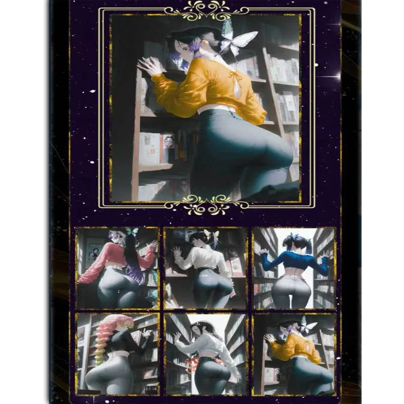 Origional Demon Slayer Collection Cards Goddess Wave1shangbao 100%Acrylic Color Paper 10*15cm Equisite Playing Game Cards Kid