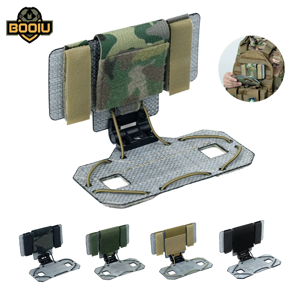 booiu-gen3-戦術-molle-折りたたみ式ナビゲーションボードユニバーサルチェスト電話ホルダーベストマウントエアガン狩猟アウトドアアクセサリー