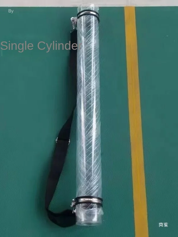 

Badminton training and serving machine coach feeding and serving multi-ball tube strap type single and double practice