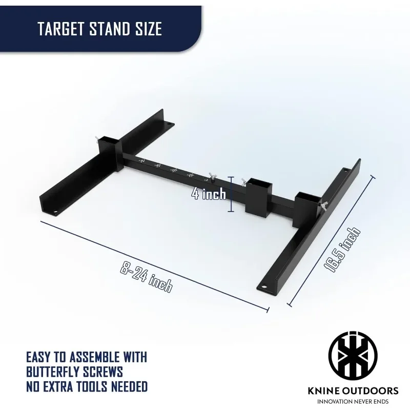 Shooting Target Stand for Outdoors, Durable Paper Target Holder with Stable Adjustable Base for Paper Shooting Targets