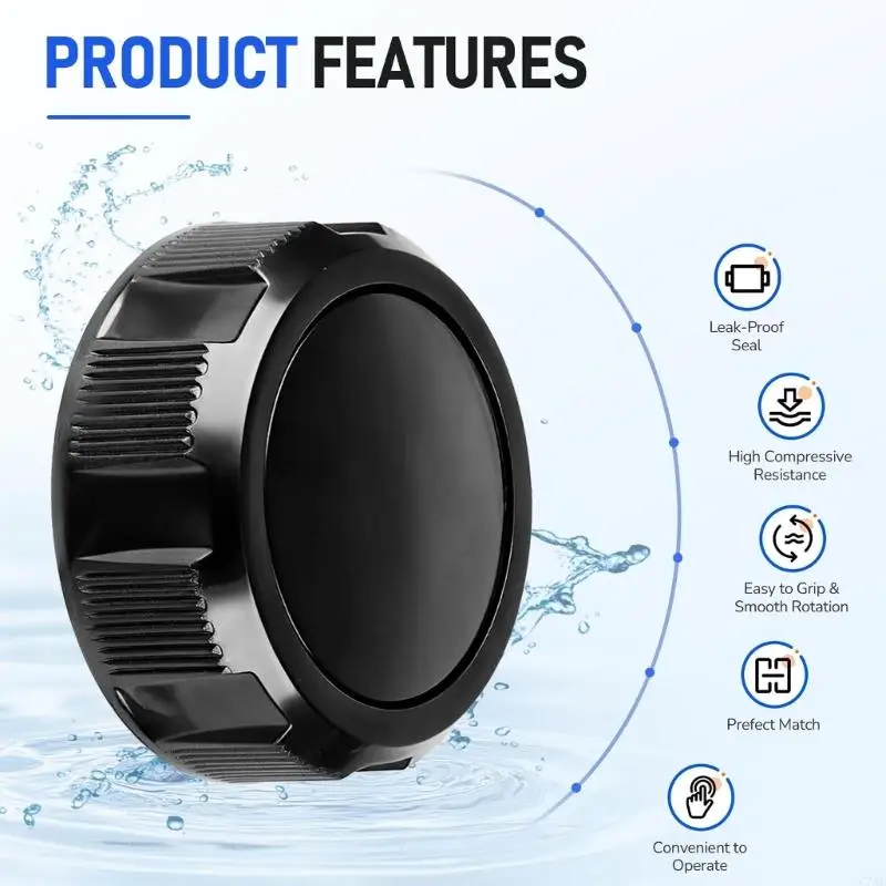 Leak Proof Swimming Pool Filter Drain Cover R0523000 Thread Drain Plugs Assembly Suitable for Saltwater Environment C7AC