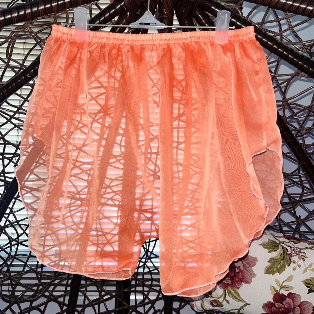Women Man One-Piece Soft Touch Supper Slip High Split Panties Briefs Pajama Party Show Sleep Wear