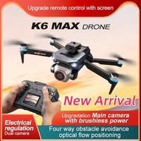 New K6 MAX Drone Big HD Movie Class Camera Screen-controlled Optical Flow Positioning Quadcopter Brushless Motor Kid ChildrenToy