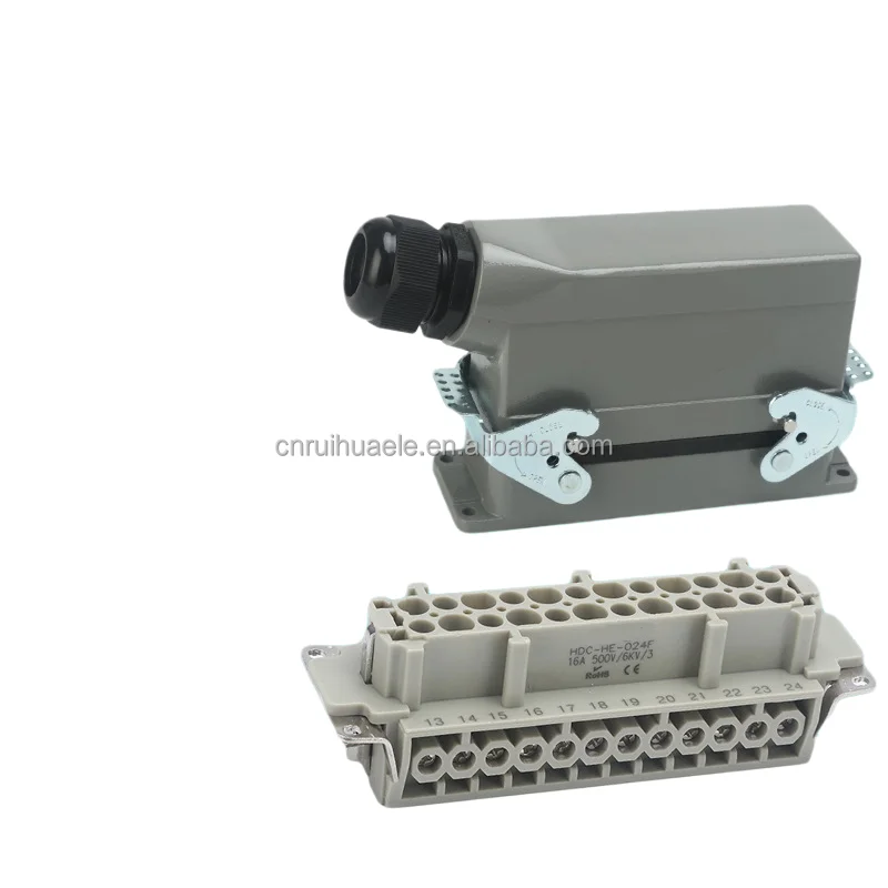 Aviation plug, industrial electrical aluminum power connector IP65 500V 16A