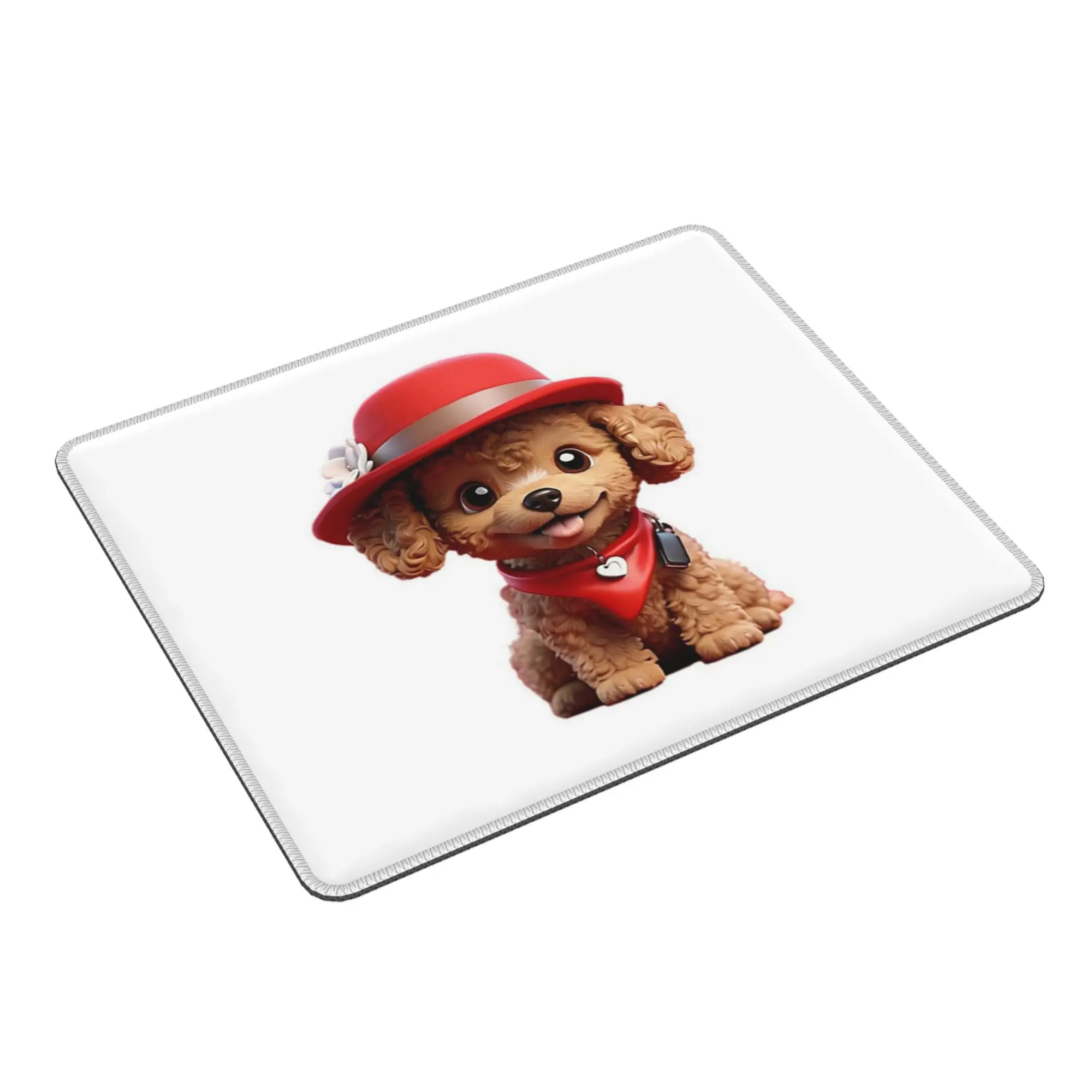 

Cute smiling cartoon Toy Poodle dog v2 Mouse Pad Computer Keyboard Mouse Mat Gamer PC Laptop Desk Mat Office Table Mats