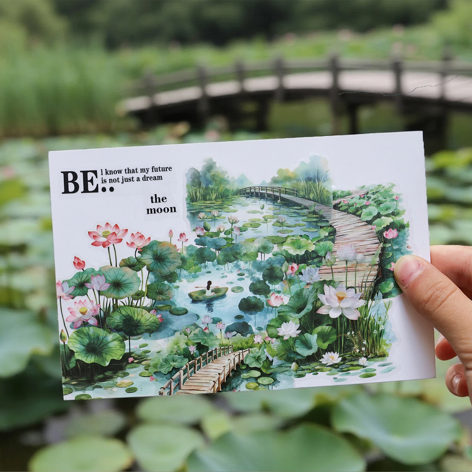 20pcs 크리 에이 티브 비주얼 3D 식물 풍경 애완 동물 스티커 콜라주 DIY 일기 스크랩북 플래너 핸드북 미적 수제 용품