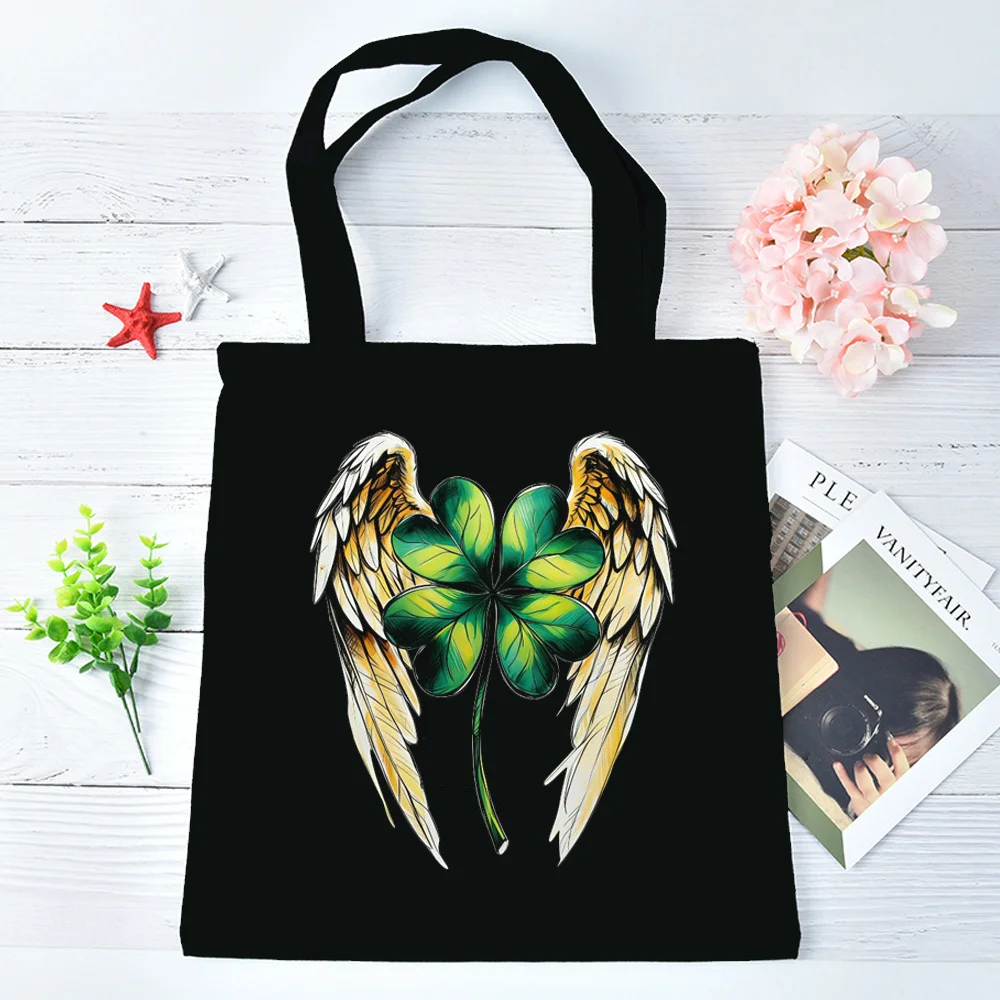 St Patrick’s Day tote bag shopping canvas  personnalisable sac cabas bolsas de tela femme