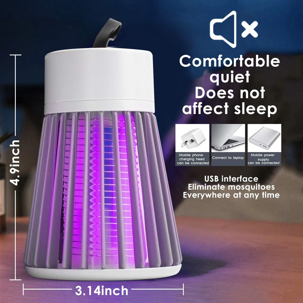 Xiaomi Electric Shock Mosquito Killer Lamp UV Light Anti Mosquito Outdoor Camping Lighting USB Recharge Mosquito Repellent Light