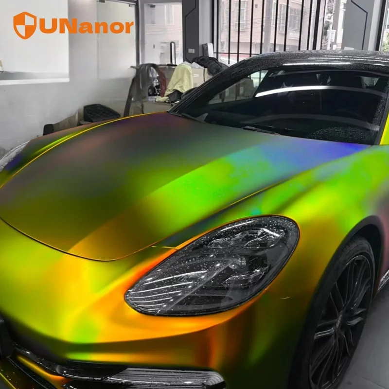 لون التفاف الفينيل فيلم الملونة تصفيح سلسلة الهواء فقاعة الحرة 1.52*17 متر الفينيل التفاف فيلم الكروم اللون تغيير التفاف الفينيل