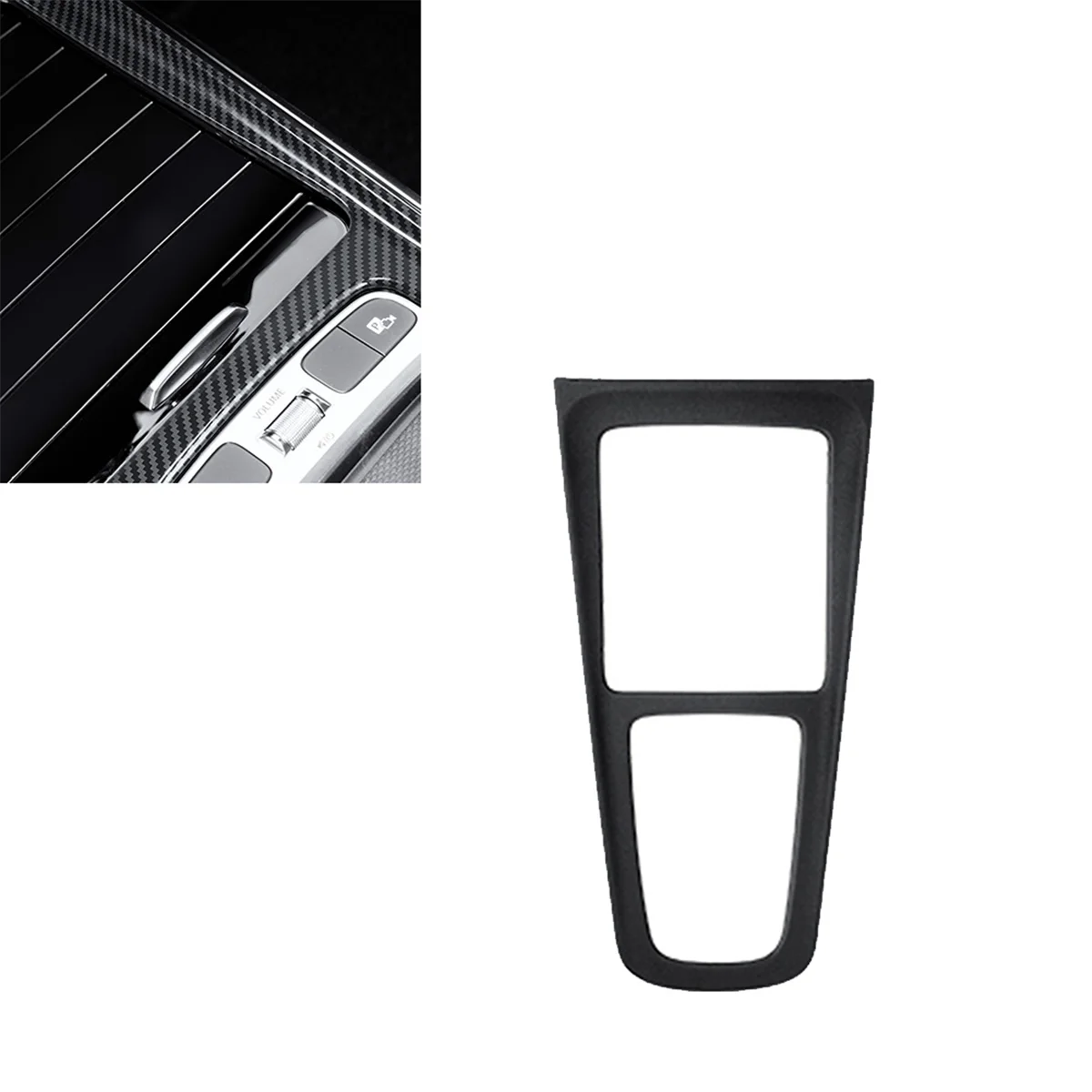 لوحة تشذيب تغيير التروس المركزية الداخلية للسيارة ، ملصق أسود لمرسيدس بنز ، GLA ، EQA ، GLB ، EQB ، EQB ، بدون إصدار ماوس