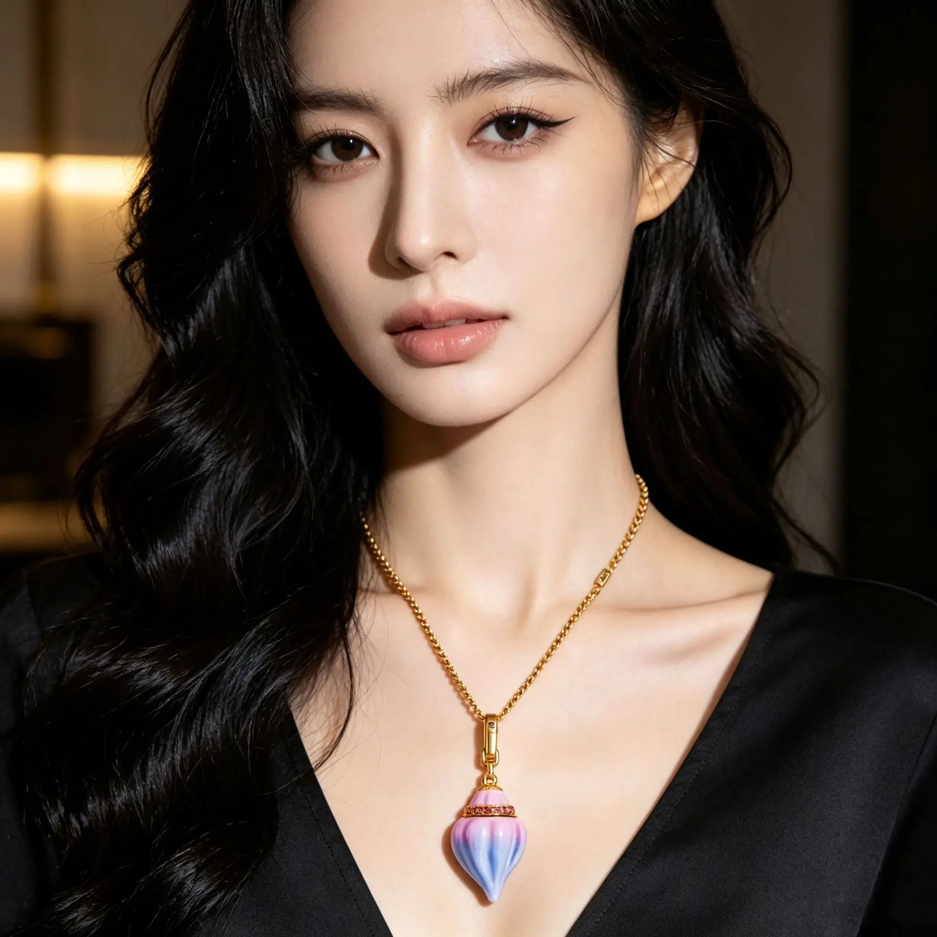 Bracelet Hand String Cross-Border Jewelry Fashion Enamel Color Can Open Conch Pendant Necklace Light Luxury Cute Small Seahorse