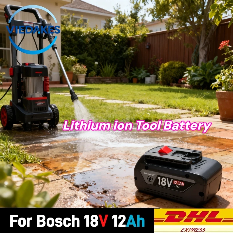 

Professional Grade Viedakes 18v battery for bosch GDS GTB GEX GOP GLF GDS GSR GBH GDR GKS power tools for bosch 18v battery