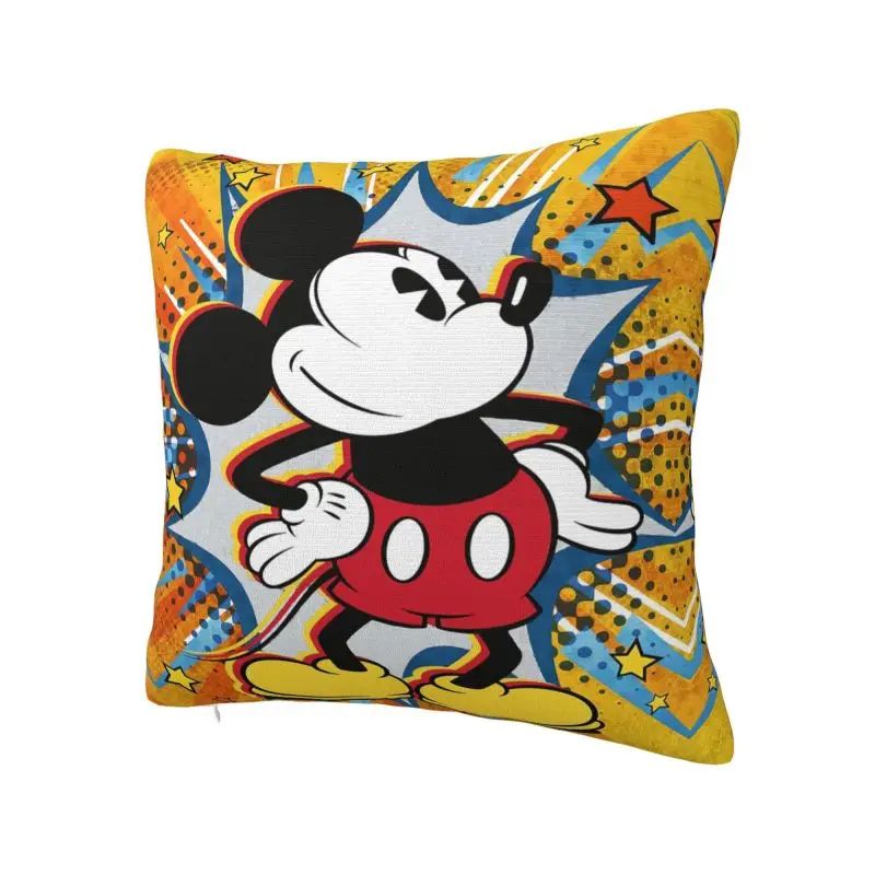 Custom Mickey Mouse Throw Pillow Case 45*45cm Home Decoration Cushion Cover Velvet Polyester Pillowcase Double-sided Printing