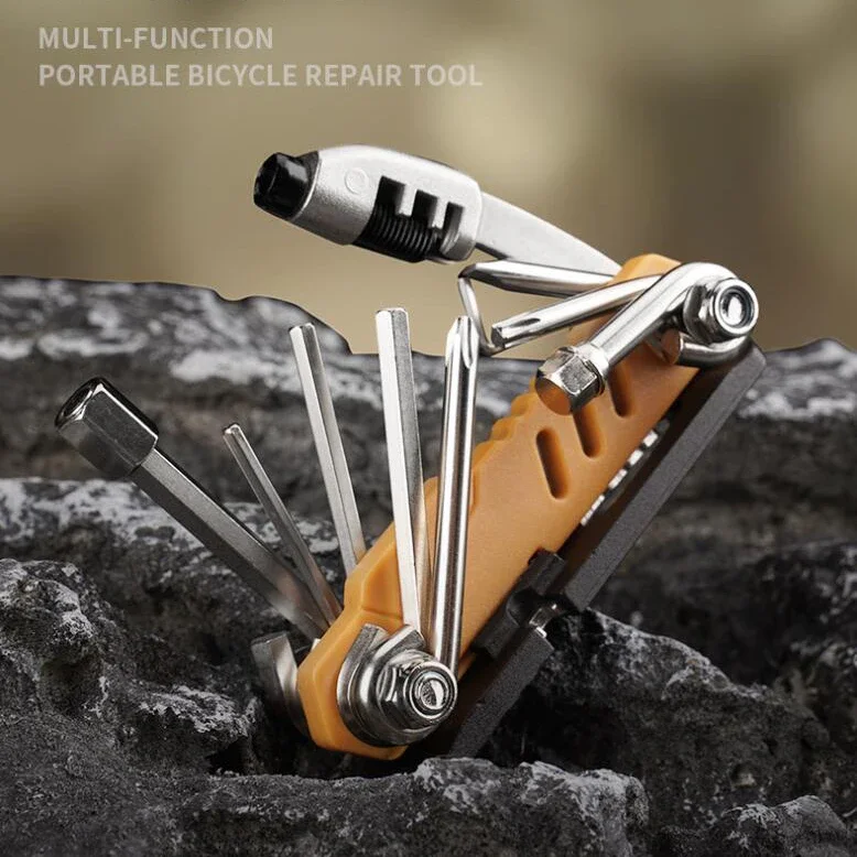 13 in 1 Tool Multifunctional Folding Mini Repair Repair Cycling Camping Outdoor Home Chain Portable Bicycle Tire Wrench