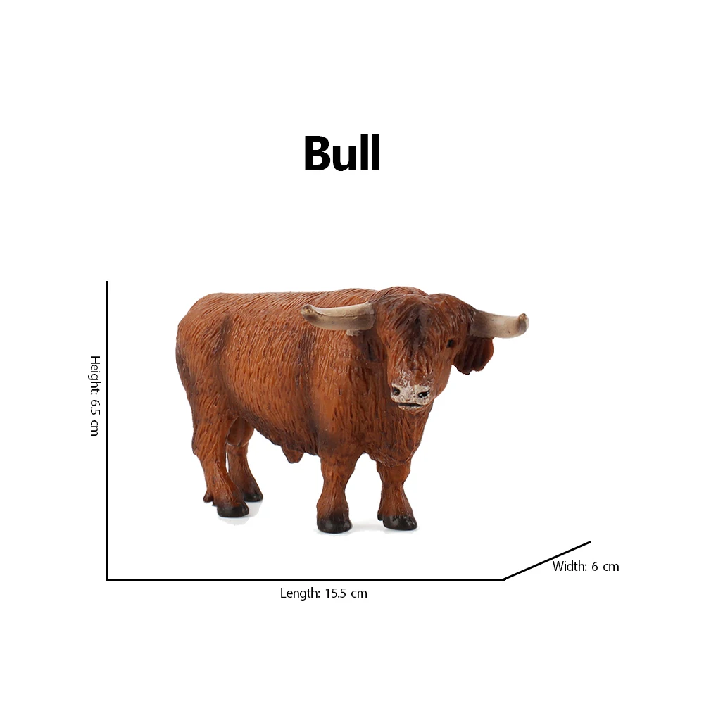 おもちゃ動物フィギュア牛牛子牛バッファローアンガス雄牛 OX 家畜置物アクションフィギュア小説子供のおもちゃかわいいキッズギフト
