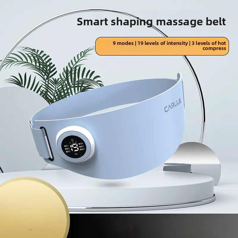 

Ems Микротоковый инструмент для фитнеса живота, формирующий вибрационный нагрев, массажер для талии, многоступенчатая регулировка силы