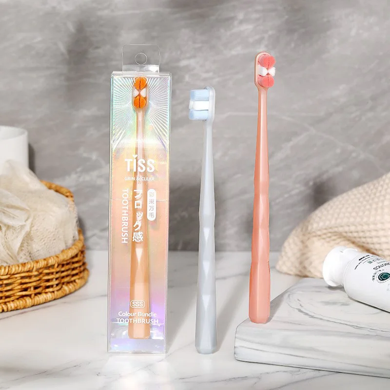 1Pc Ultra Fine Fiber Toothbrush for Adults Home Use Couple Small Head Gum Protection Soft Bristled Toothbrush Oral Hygiene