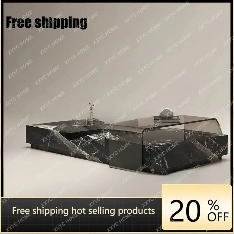 

LNatural marble coffee table living room household luxury stone coffee table can be simple modern creative