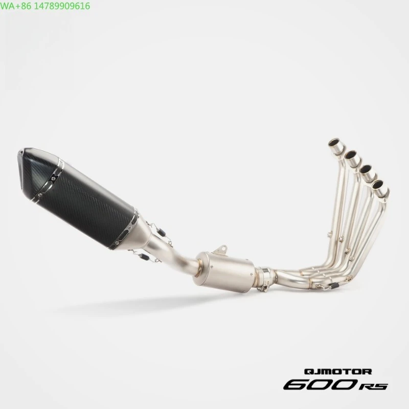 

Full-Size Custom Motorcycle ExhaustRS Original, Suitable For Sai 600RS Modified Stainless Steel Exhaust Pipe Puppy Carbon Fiber