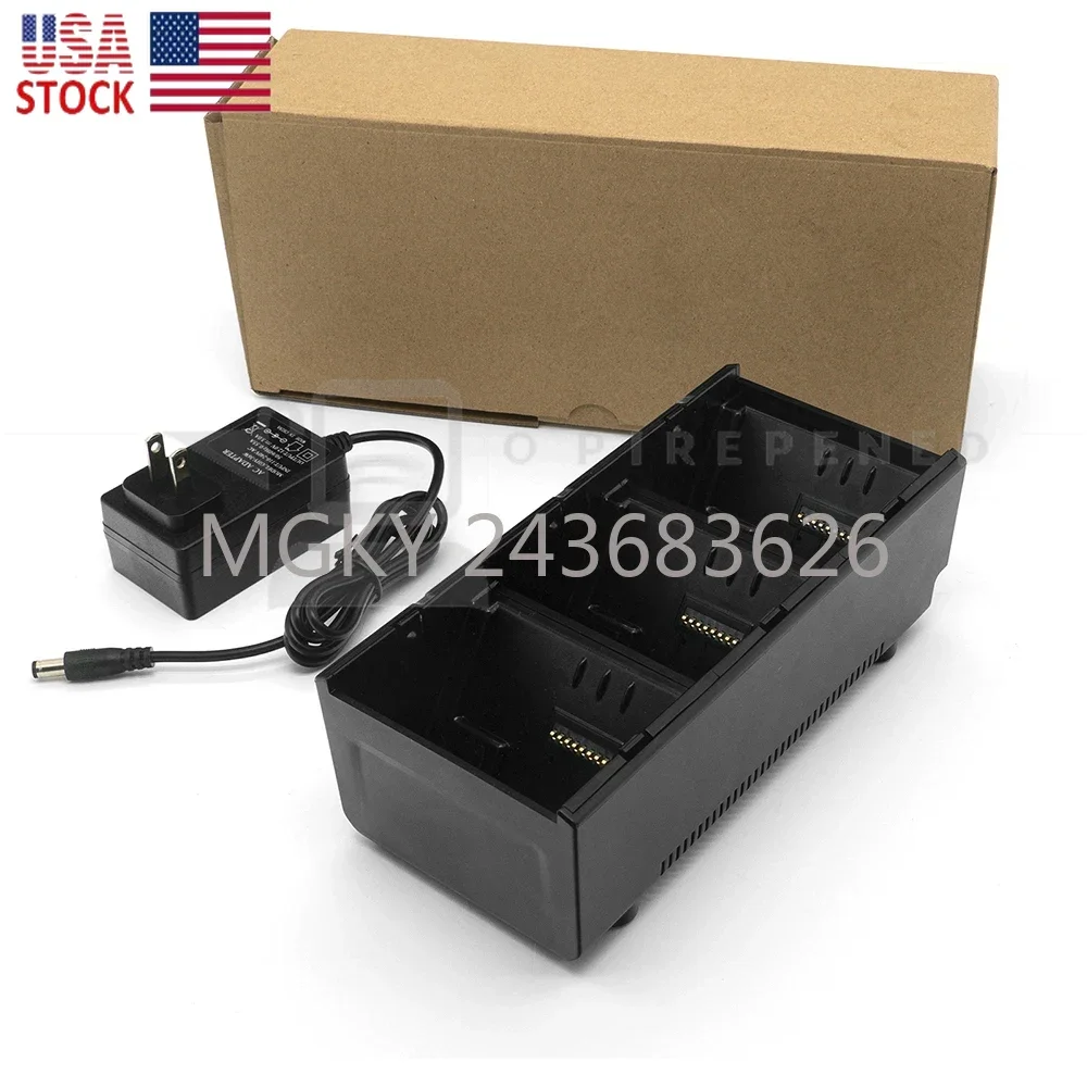 

3-Slot Battery Charging Cradle + Adapter power supply for zebra QLN220 QLN320 QLN420 ZQ630 QLN620 QLN610 ZQ510 ZQ520 ZQ511 ZQ521